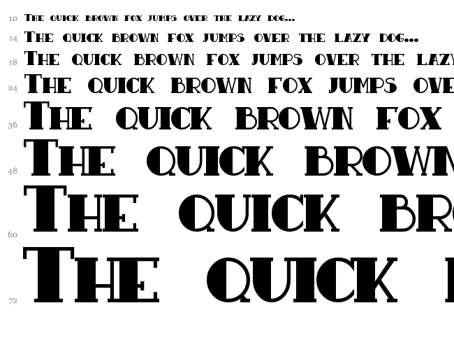 Resavy font waterfall